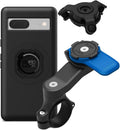 Quad Lock Motorcycle Handlebar Mount Kit with Vibration Dampener and MAG Phone Case for Google Pixel 7a