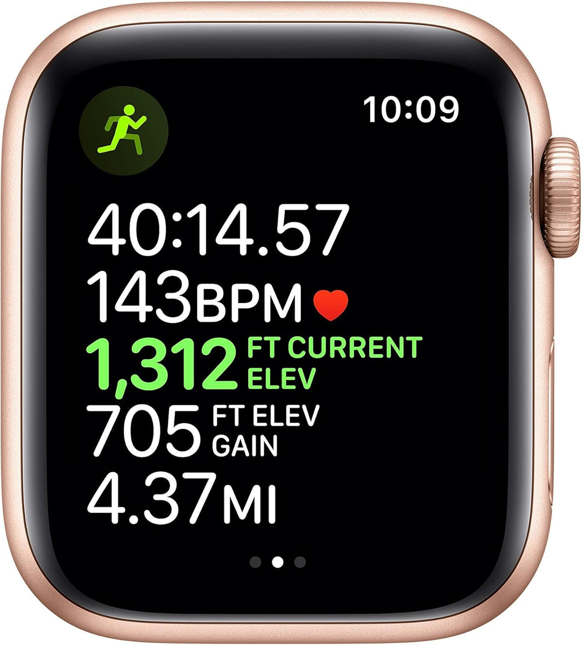 Apple Watch Series 5 (GPS, 40MM) - Gold Aluminum Case with Pink Sand Sport Band (Renewed)