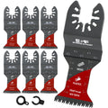S&F STEAD & FAST 6 PCS Oscillating Saw Blades, Japanese Teeth, Curved Edge Oscillating Tool Blades for Wood, Plastic, Universal Multitool Blades Kits for Quick Release