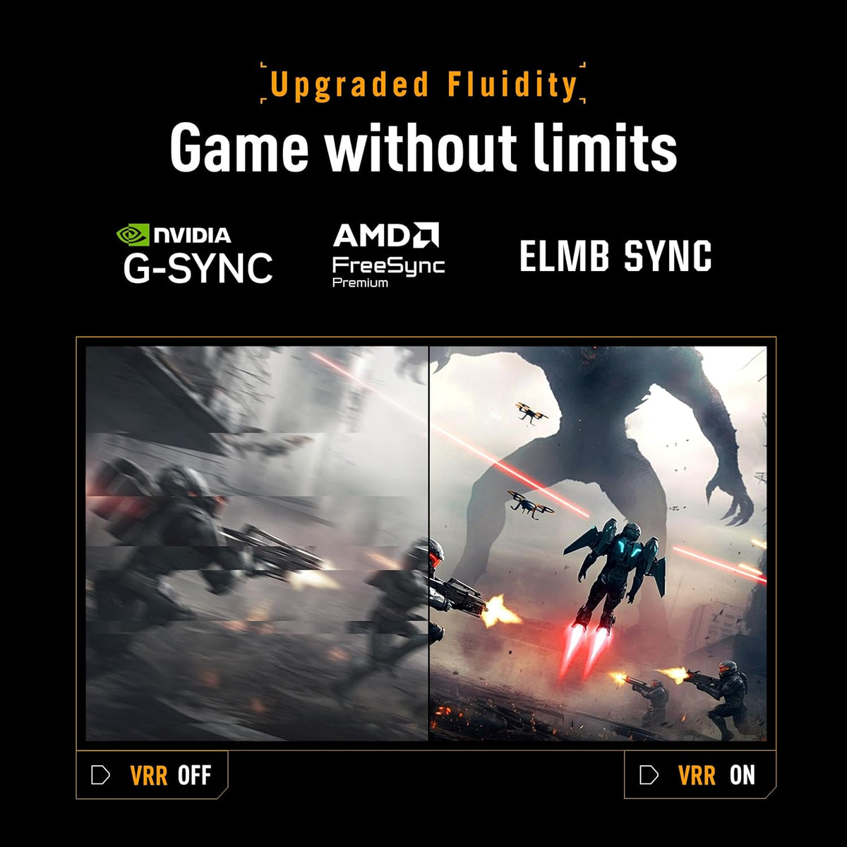 ASUS TUF Gaming Series 5 24.5” 1080P Gaming Monitor (VG259QMRL5A) - Full HD, Fast-IPS Panel, 310Hz, 0.3ms, DisplayHDR400, 99% sRGB, Height Adjustable, DisplayWidget, Gaming AI, 3 yr Warranty