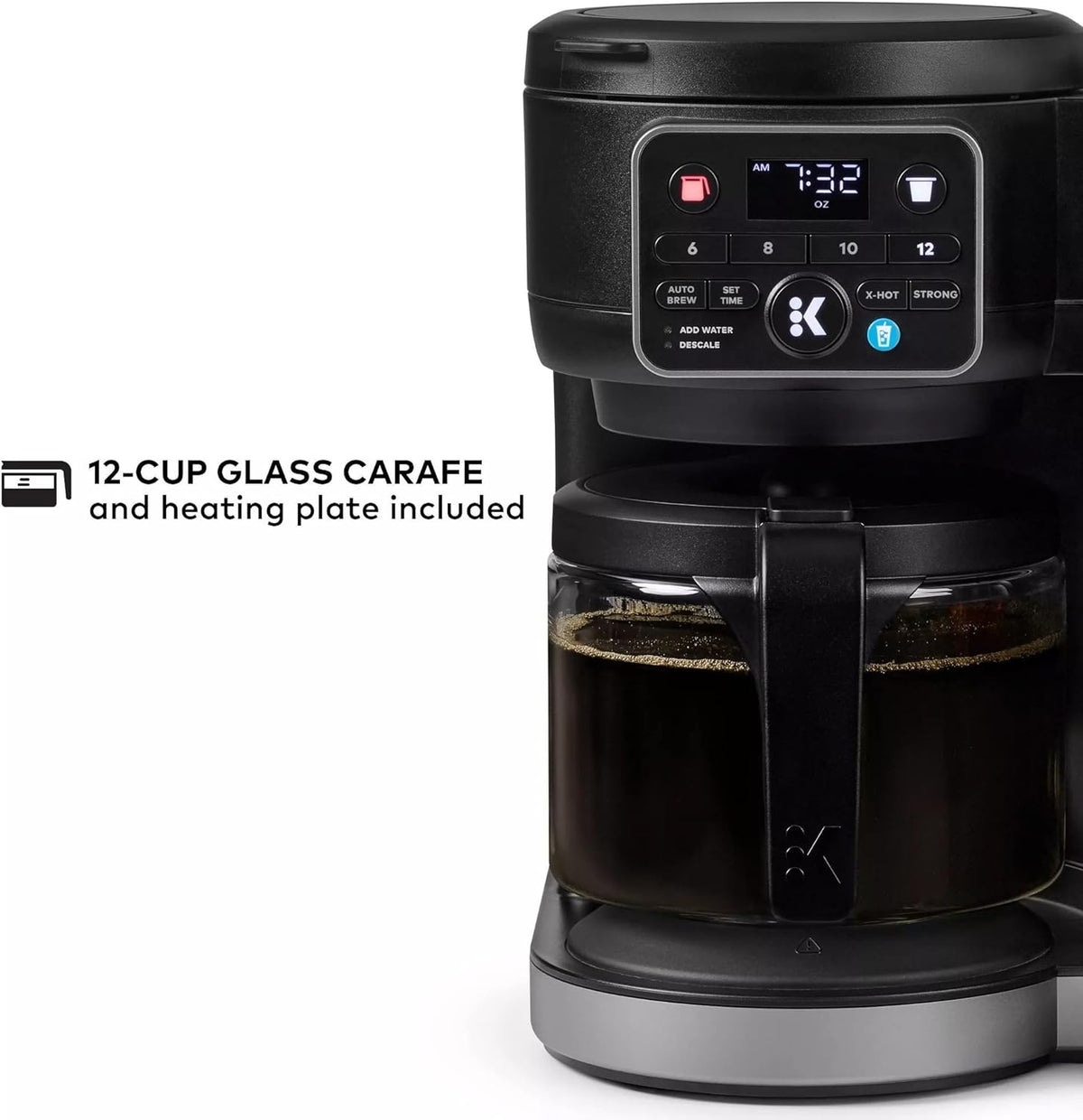 Keurig KD5600 K-Duo Hot & Iced Single Serve & Carafe Coffee Maker, 72oz Reservoir, MultiStream Technology (Gen 2), Black (Renewed)