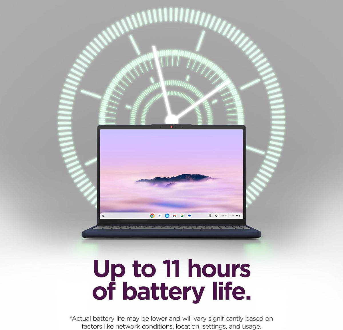 Lenovo Chromebook Plus i 15"- Professional Laptop - Google Gemini - Intel® 3 N355 CPU - 15.3" WUXGA IPS Display - 8GB RAM - 256GB Storage - Integrated Intel® Graphics - Cosmic Blue