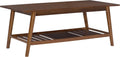 Linon Mid Century Walnut Melissa Coffee Table