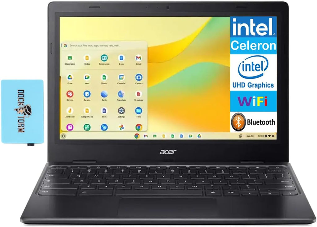 acer Chromebook 311 CBOA311-1H-C90F 11.6" HD Display (Intel Celeron N4500 Dual-Core, 4GB LPDDR4X RAM, 64GB eMMC, Intel UHD Graphics, Bluetooth, Wi-Fi, Chrome OS) w/DKZ Hub USB Port Expander