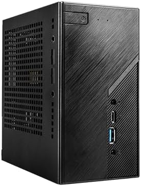 ASRock DeskMini X300 2.5G Series 1.92L Mini PC Barebone Kit, Supports AMD Socket AM4 Ryzen 5000/4000/3000/2000 Series CPUs, DDR4, Triple Display, 2.5G LAN