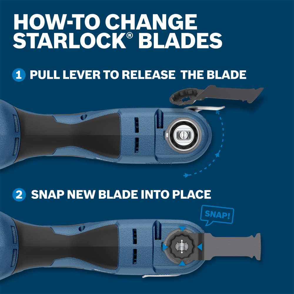 Bosch OSL212F-10 2-1/2 in. Starlock® Oscillating Multi Tool Bi-Metal Plunge Cut Blade 10 pk.