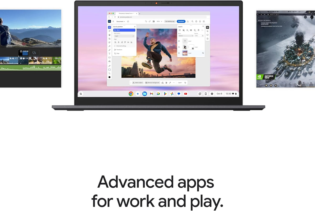 acer Chromebook Plus Spin 514 Laptop with Google AI – 14" WUXGA 1920x1200 IPS Touch Display Intel Core 5 Processor 120U 8GB LPDDR5X 256GB SSD WiFi 6E FHD Webcam Chrome OS CP514-4HN-58BV