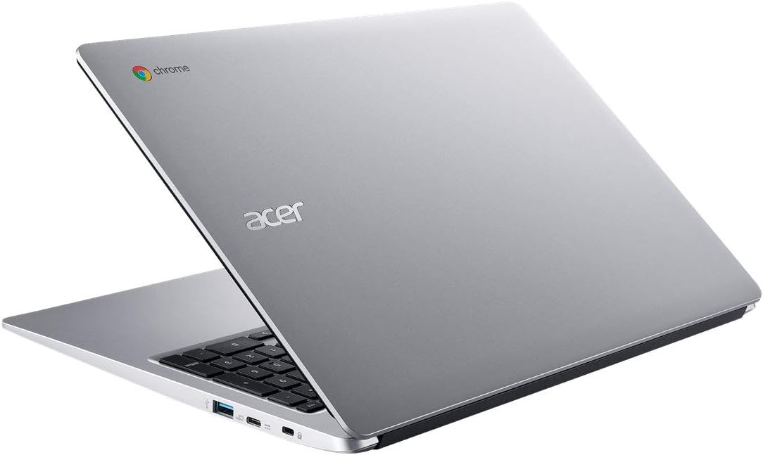 Acer 2022 Chromebook 315 15.6" Full HD 1080p IPS Touchscreen Laptop PC, Intel Celeron N4020 Dual-Core Processor, 4GB DDR4 RAM, 64GB eMMC, Webcam, WiFi, 12 Hrs Battery Life, Chrome OS, Silver