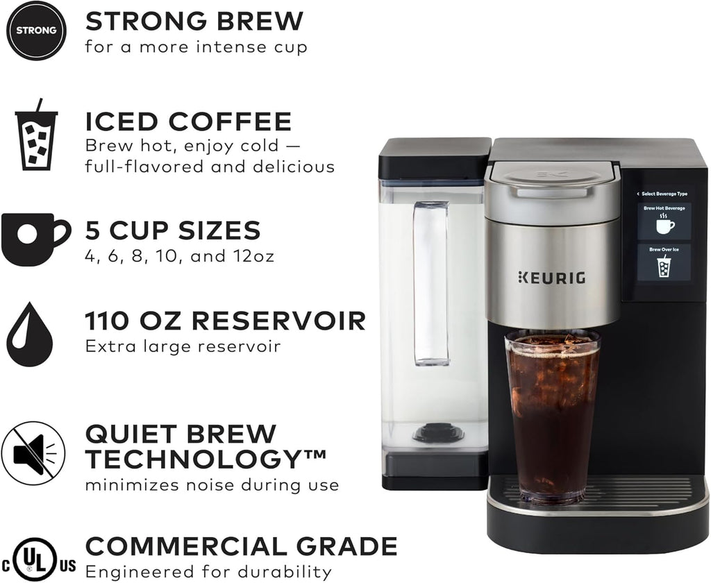 Keurig K-2550 Medium Business Single Serve Coffee Maker, 110 oz Water Reservoir, Silver/Black