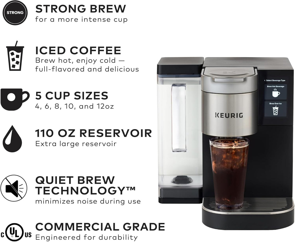 Keurig K-2550 Medium Business Single Serve Coffee Maker, 110 oz Water Reservoir, Silver/Black