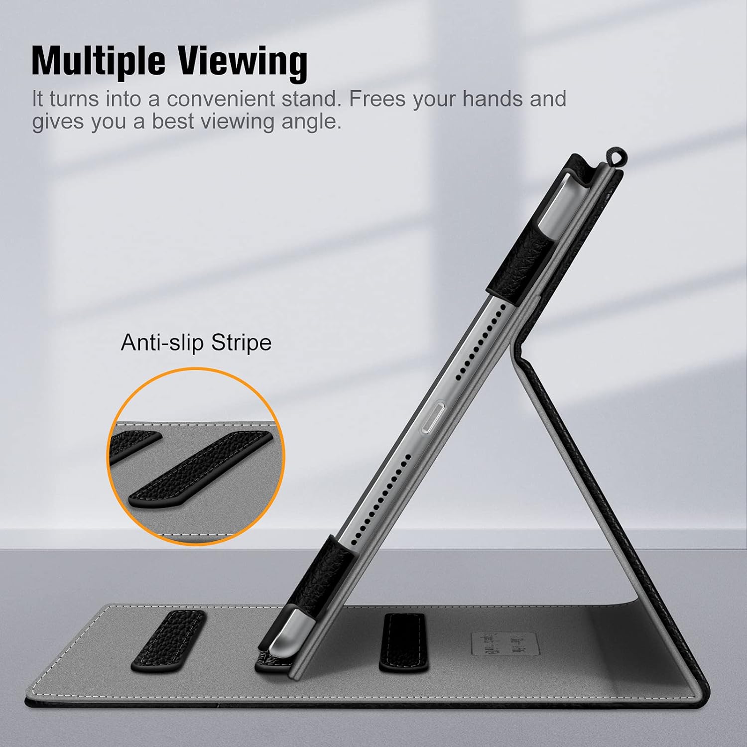 Fintie Case for iPad 9th / 8th / 7th Generation (2021/2020/2019) 10.2 Inch - Corner Protection Multi-Angle Viewing Stand Cover with Pocket & Pencil Holder, Auto Sleep Wake, Black