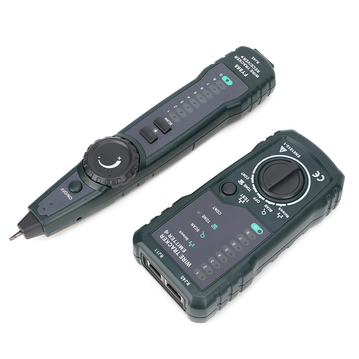FY868 Cable Tester, Telephone Network Wire Tracker Kit, FY868 Cable Tracker, Suitable for RJ45 RJ11 Cables