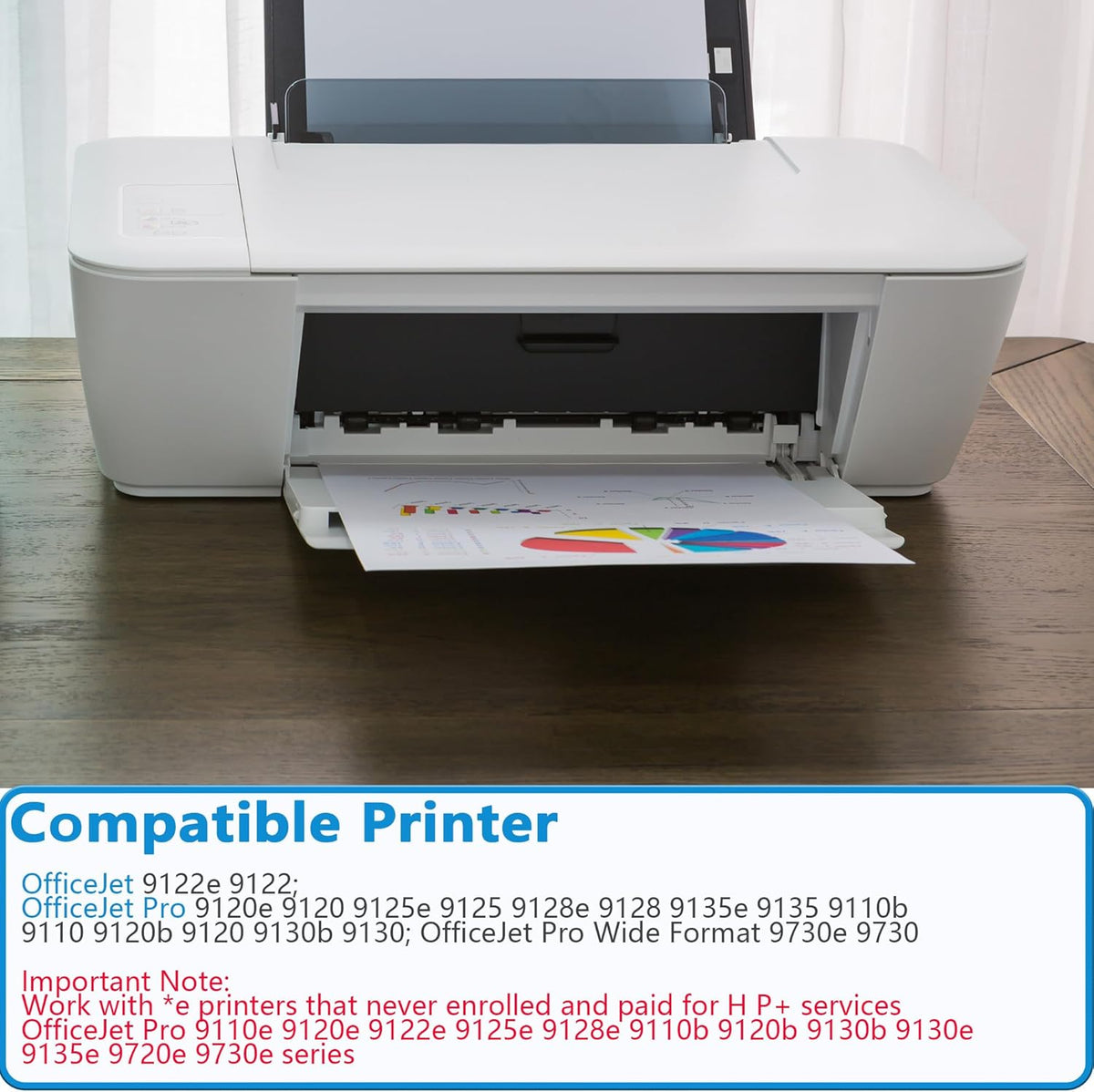 936e Ink Cartridges Compatible Replacement for HP 936 XL 936XL Combo Fit for OfficeJet 9122e Pro 9120 9120e 9125 9110b 9120b 9130b Wide Format 9730e 9730 Printer with V26.1.1 Chips ( CYMK, 4 Packs )