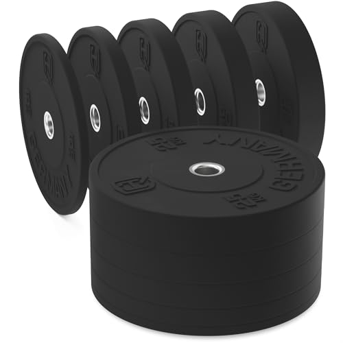 HQ Germany 50mm Vollgummi Bumper Plates - Gewichtsscheiben Set für Training ✨