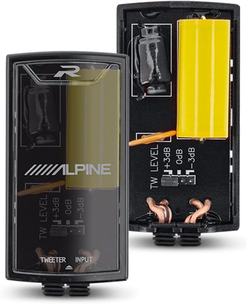 Alpine R2-S65C 6.5" R-Series High-Resolution 2-Way Component Speaker Set, Pair