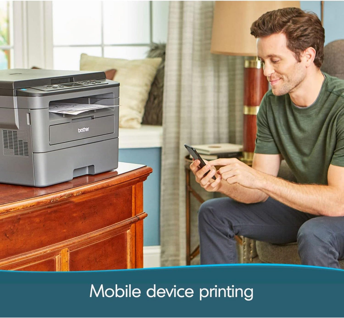Brother Monochrome Laser HLl2390DW, Wireless Networking, Duplex Printing Refresh Subscription with Free Trial and Amazon Dash Replenishment Read