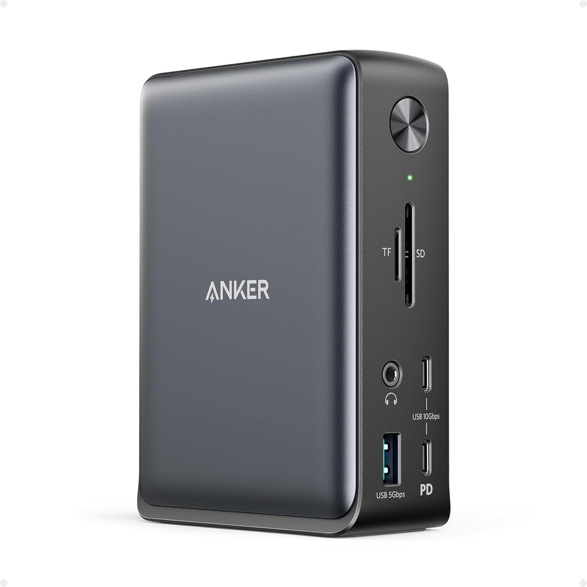 Anker Laptop Docking Station, 13-in-1 USB-C Docking Station, Triple Display with 2xHDMI and 1xDP, 10 Gbps USB-C and 5 Gbps USB-A Data, Ethernet, Audio, SD, 85W Charging for Dell, HP, Lenovo and More
