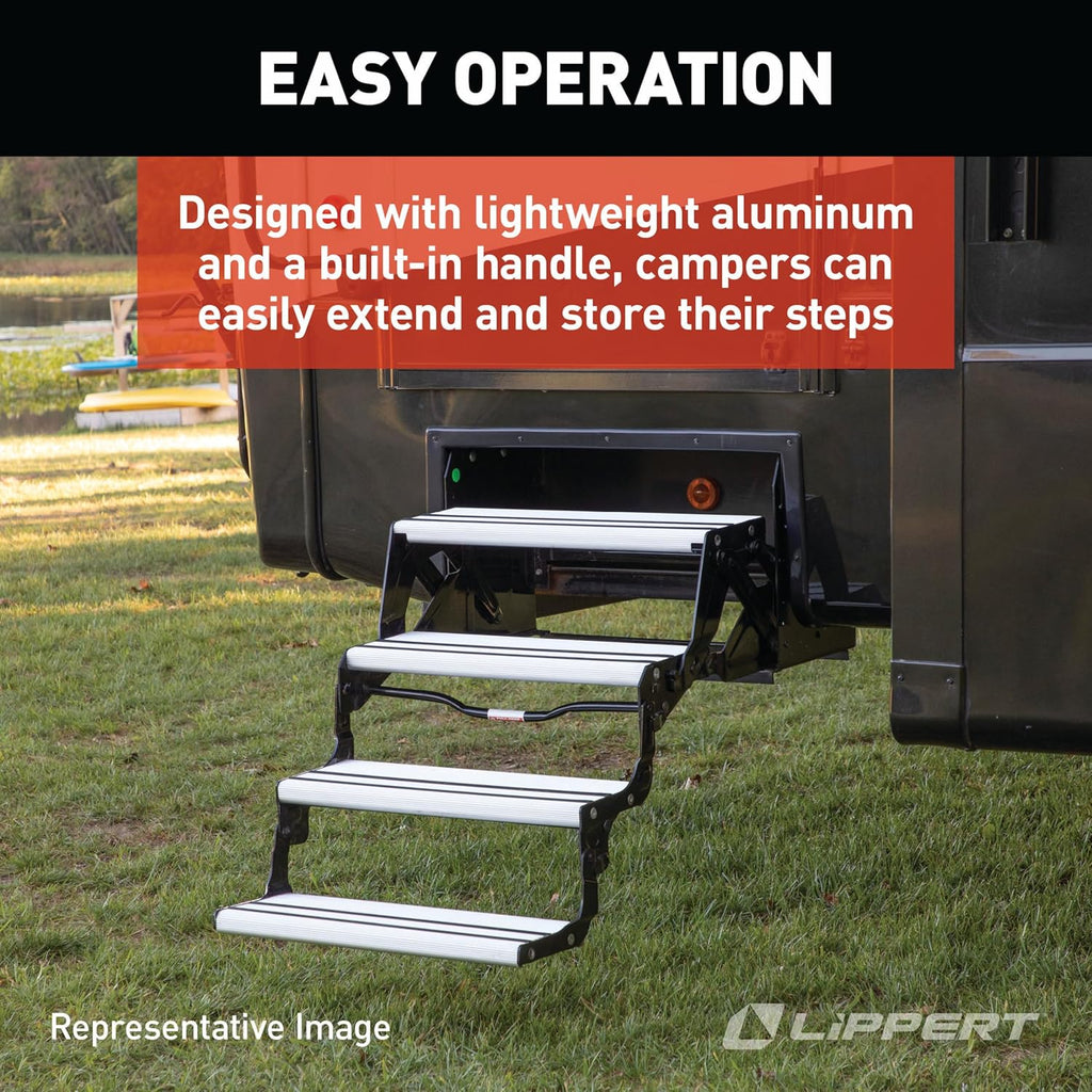 Lippert Components 432698 Alumi-Tread Quad Manual Step