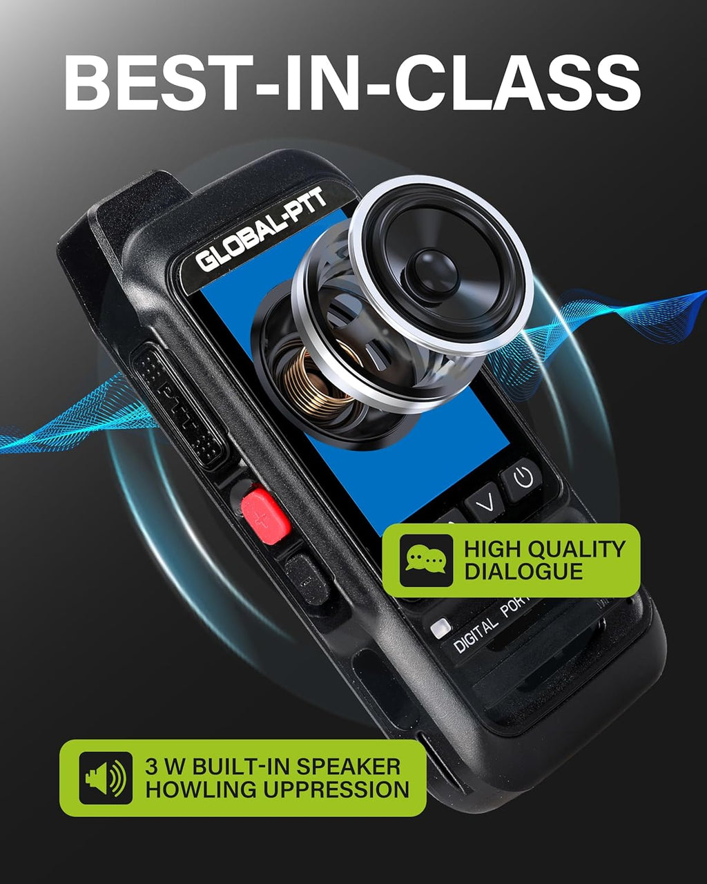 2-Pack Fast Radios Unlimited Range – Global PTT 4G Walkie Talkies with SIM Cards – Nationwide Coverage Communication Long Range PoC Two-Way Radios IP67 Waterproof Design (P0)