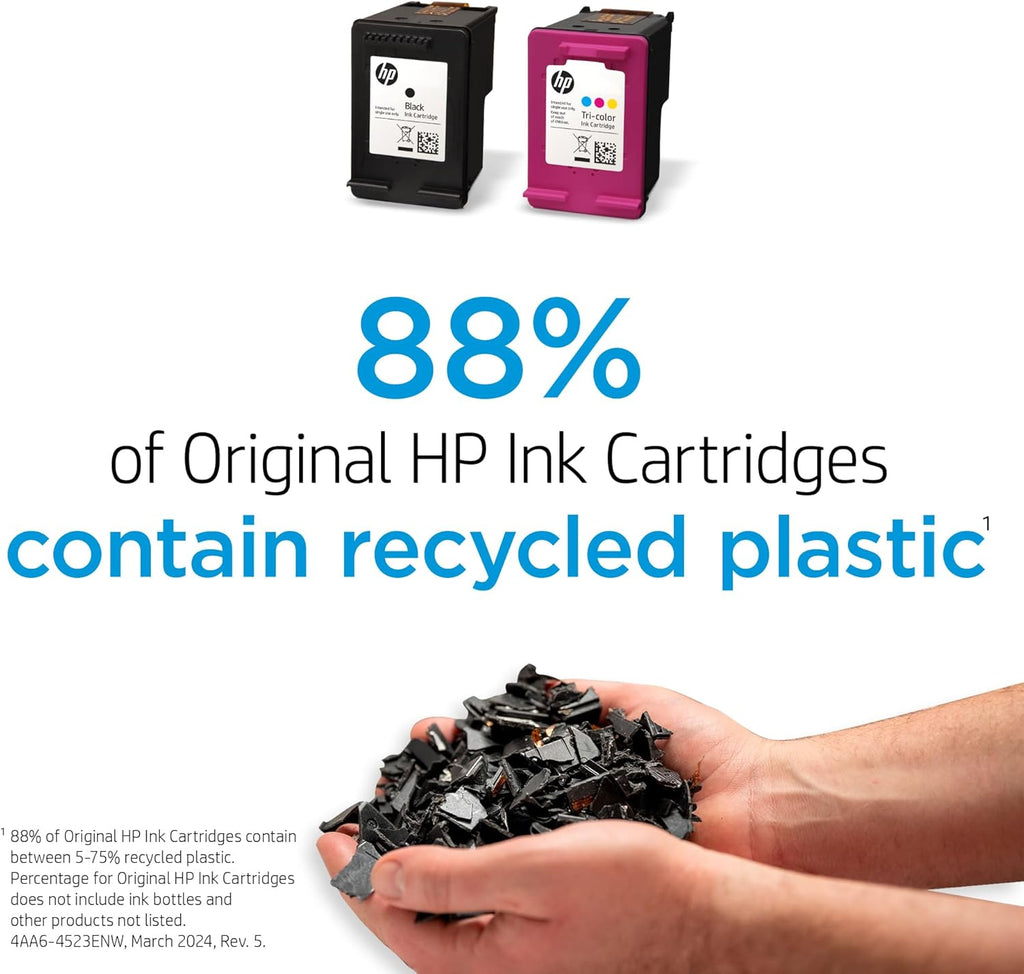 HP 923 Black, Cyan, Magenta, Yellow Ink Cartridges (4-Pack) | Works with Printer Series: OfficeJet 8120, OfficeJet Pro 8130 | Eligible for Instant Ink | 6C3Y6LN