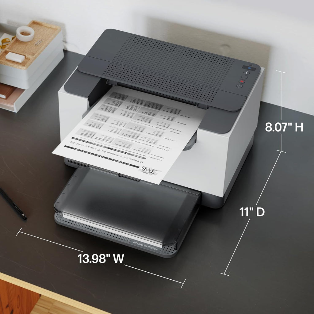 HP LaserJet M207dw Laser Wireless Printer, Black and White, Duplex, Best-for-Office