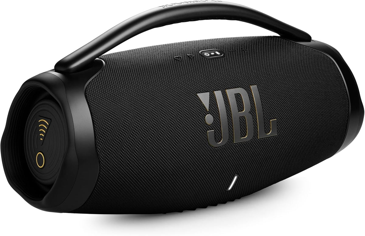 JBL Boombox 3 Wi-Fi - Powerful Wi-Fi and Bluetooth Portable Speaker - Black
