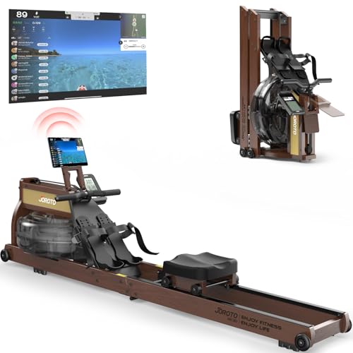 JOROTO MR380/MR390: Klappbares Eichenholz‑Rudergerät mit 28 L Tank und Bluetooth‑Monitor ✨