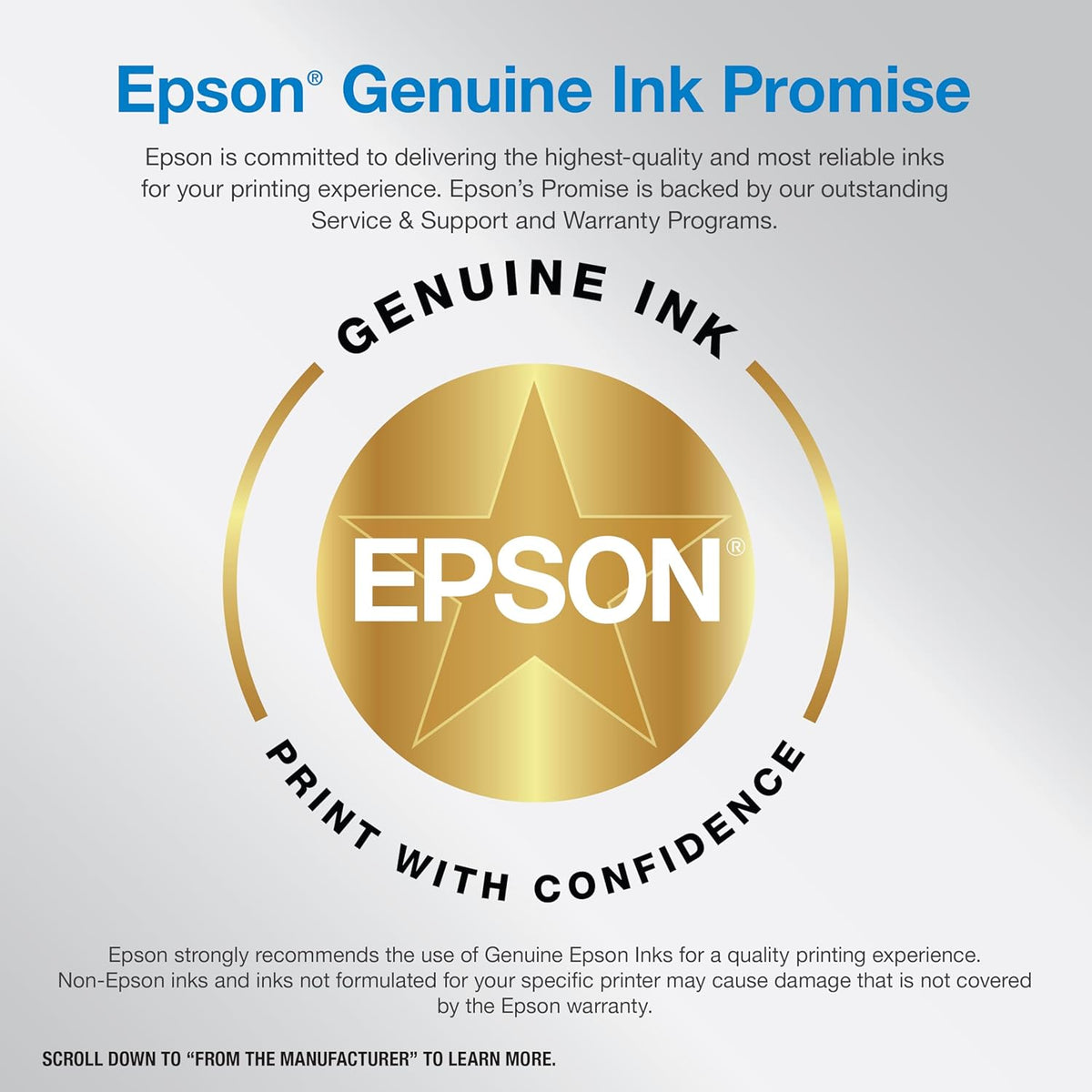 Epson EcoTank ET-3950 Wireless All-in-One Color Supertank Printer with up to 3 Years of Ink Refillable Tanks, Perfect for Home Office, 18 PPM, 2.4" Colorful Touchscreen, Auto Document Feeder - White