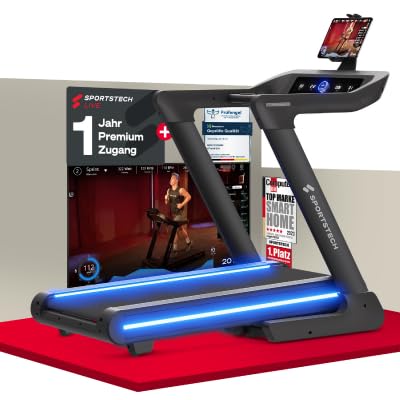 Sportstech sTread Pro: Klappbares Laufband, 20 km/h, 15% Steigung, mit App ✨