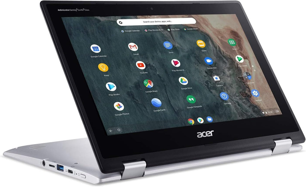 acer Chromebook Spin 311 Convertible Laptop | Intel Celeron N4000 | 11.6" HD Touch Corning Gorilla Glass Display | 4GB LPDDR4 | 64GB eMMC | Intel 802.11ac Gigabit WiFi 5 | Chrome OS | CP311-2H-C7QD