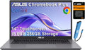 ASUS Chromebook Plus CX34 Laptop (14" FHD Touchscreen, Intel Core i5-1335U, 8GB RAM, 256GB Storage (128GB+128GB SD)) Enterprise Business, Student, 1080p Webcam, IST HUB, Google AI, Wi-Fi 6E, Chrome OS