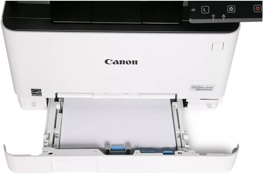 Canon Color imageCLASS MF654Cdw - Wireless Duplex Laser Printer, Multifunction with Copier, Scanner, Auto Document Feeder, Mobile Ready, 3 Year Limited Warranty, 22 PPM Color, White