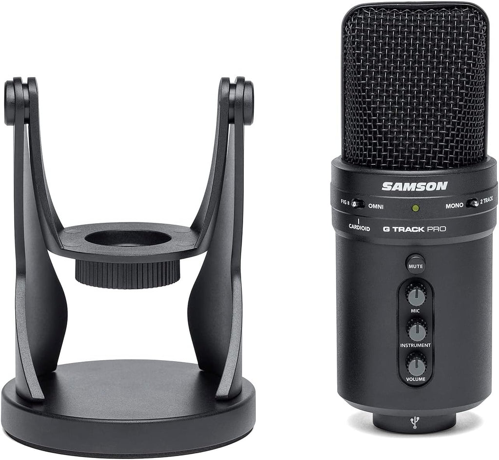 SAMSON G-Track Pro Professional USB Condenser Microphone with Audio Interface