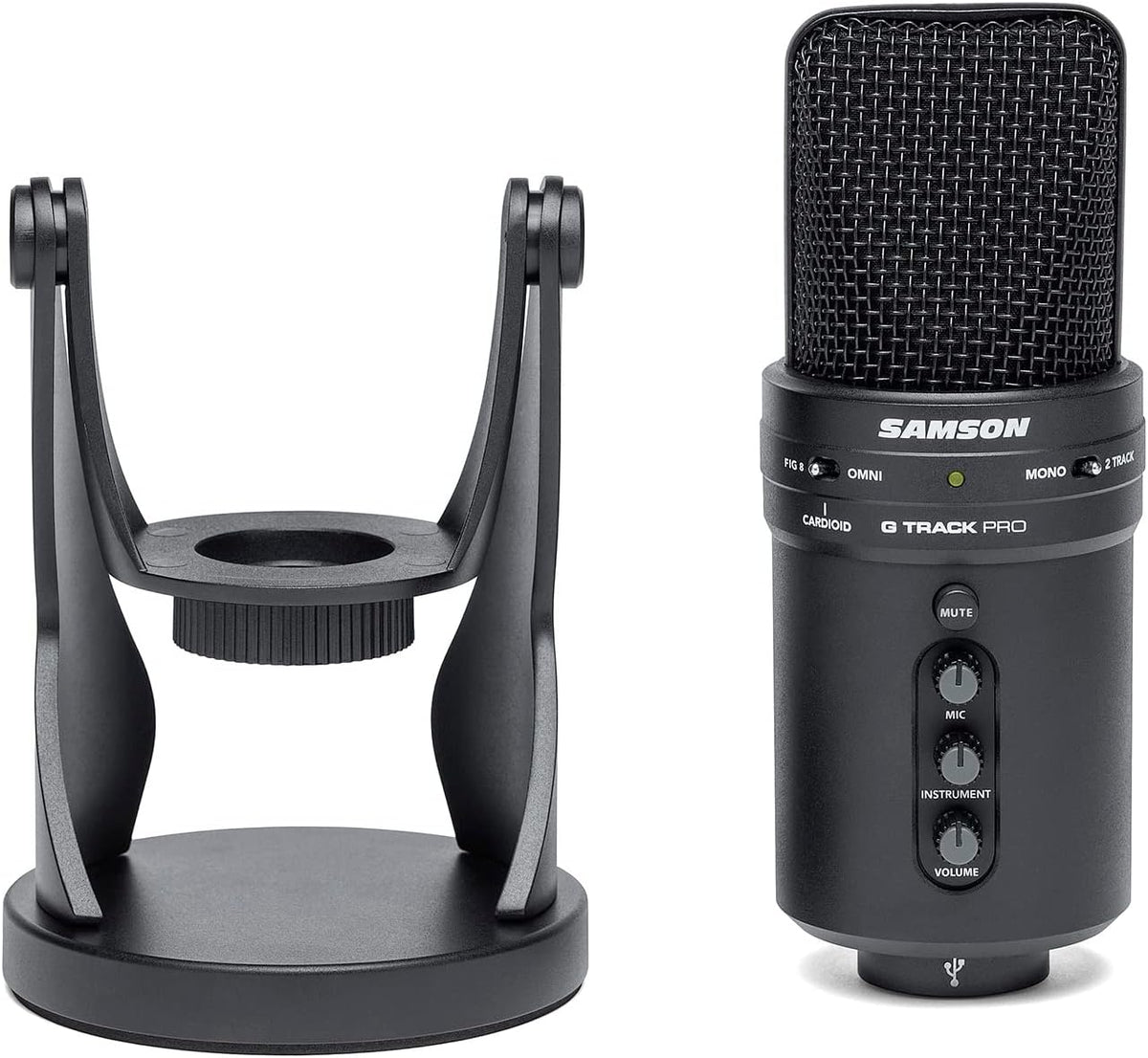 SAMSON G-Track Pro Professional USB Condenser Microphone with Audio Interface