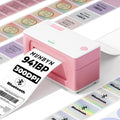 MUNBYN Bluetooth Thermal Label Printer 941BP, Wireless 300DPI 4x6 Shipping Label Printer for Small Business, Compatible with Windows, Mac, iPhone, Android, PC, Amazon, Shopify, Etsy, USPS (Pink)