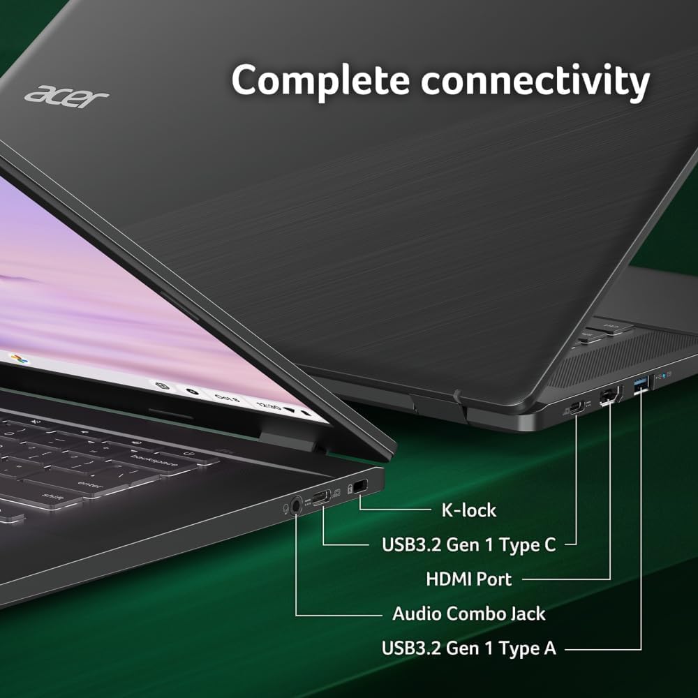 Acer Chromebook Plus 515 Touchscreen Laptop - 15inch FHD Touch -Intel Core i3-1305U - 8GB RAM -256GB SSD-Gaming Chromebook Google AI Pro -2TB Storage- Students School 2025