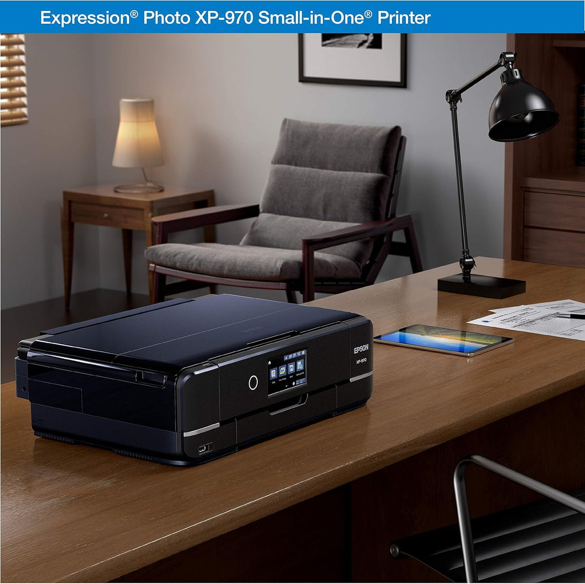 Epson Expression Photo XP-970 Wireless Color Photo Printer with Scanner and Copier - Black