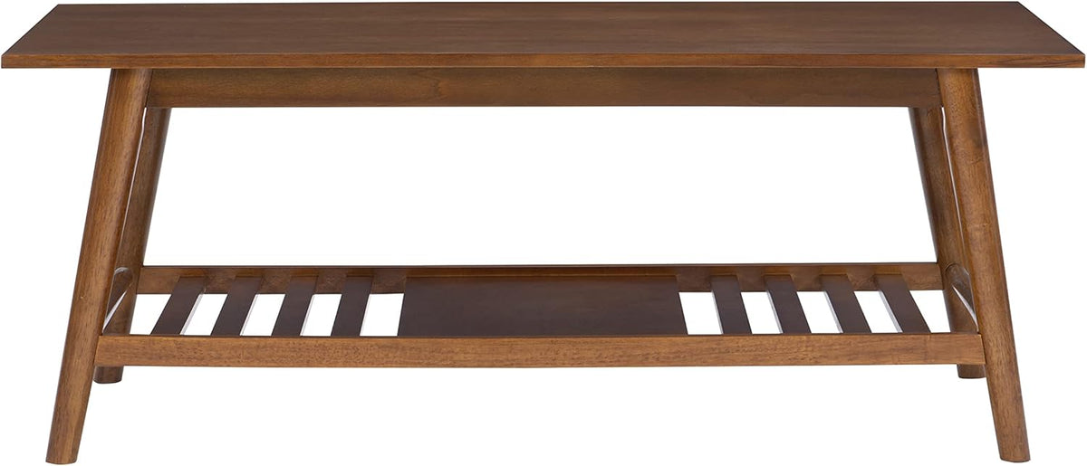 Linon Mid Century Walnut Melissa Coffee Table