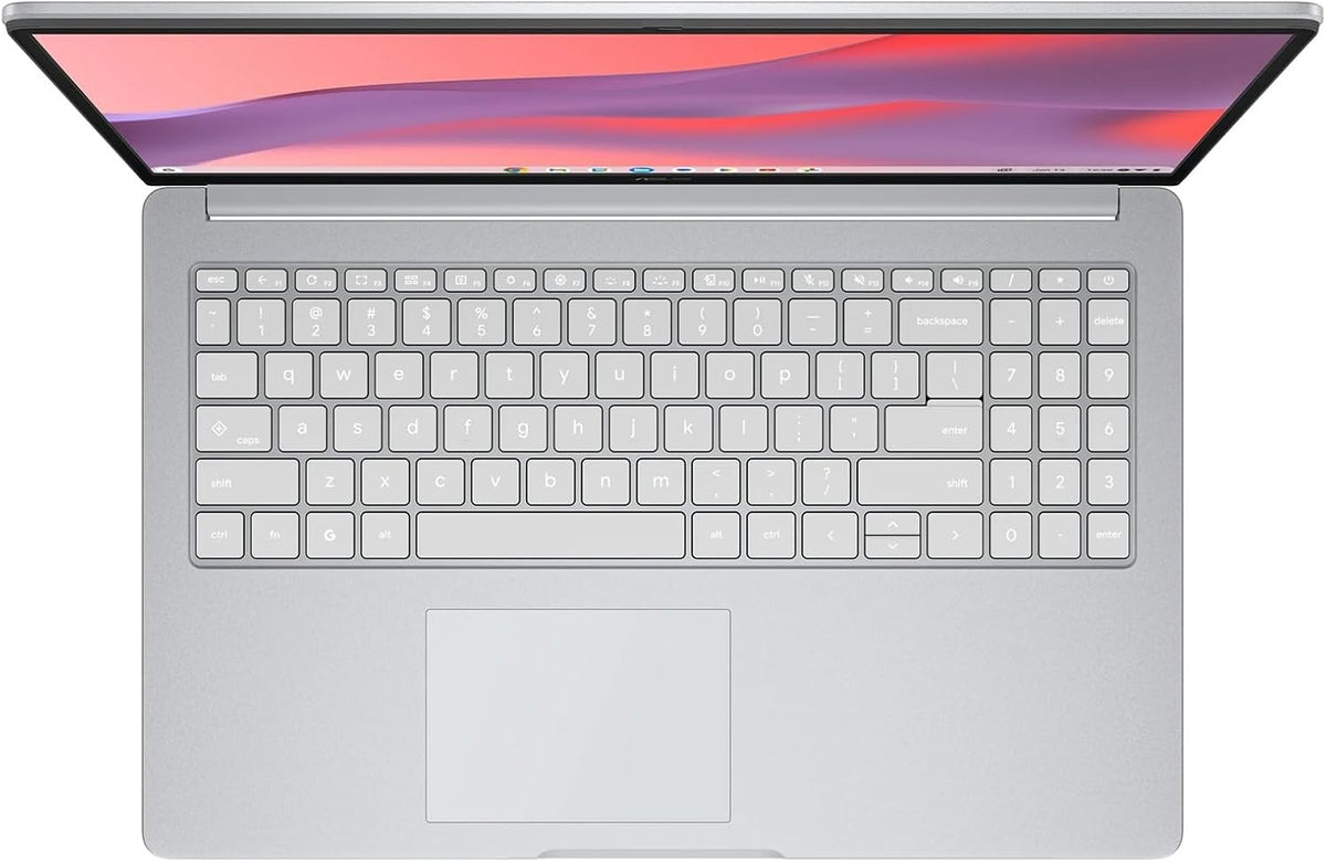 ASUS CX15 15.6 inch FHD IPS Chromebook Laptop Intel Celeron N4500 4GB RAM 128GB eMMC Pure Gray