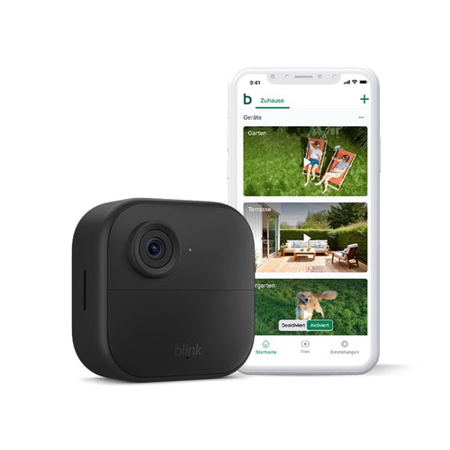 Blink Outdoor 4 WLAN Überwachungskamera – 1080p HD, Nachtsicht, 2 Jahre Akku, Bewegungserkennung