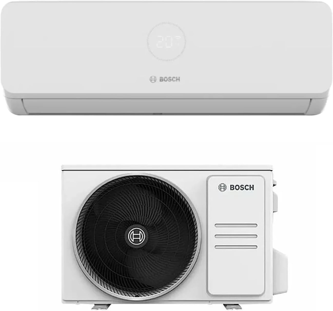 Bosch Climate CL3200i-Set 35WE Split-Klimaanlage 12.000 BTU – EEK A++/A+, R32, 3,52kW, SEER 7, SCOP 4,2, Weiß
