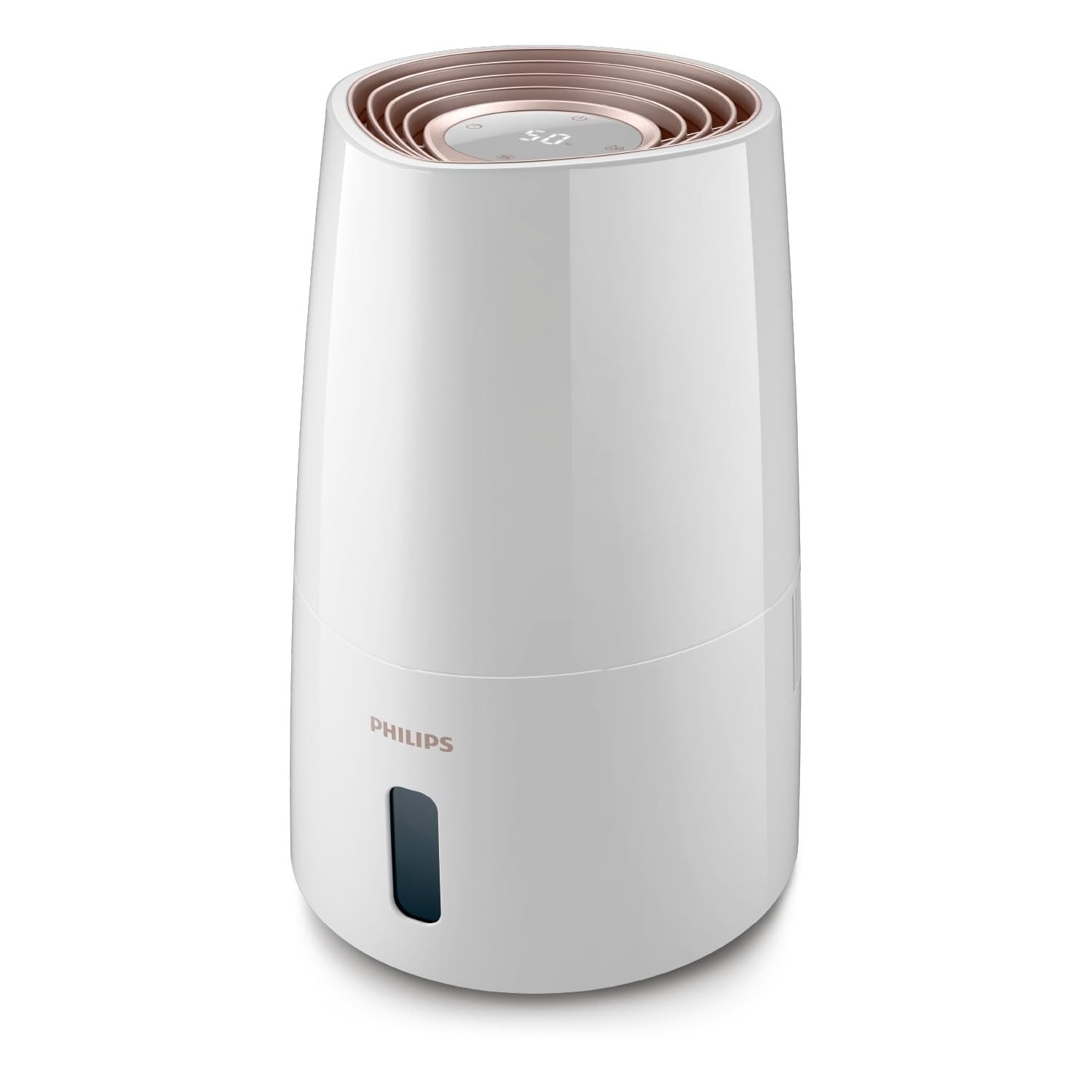 Philips HU3918/10 3000 Series Luftbefeuchter 3L – 99% bakterienreduziert, 45m², 360°, 9h Timer, Schwarz