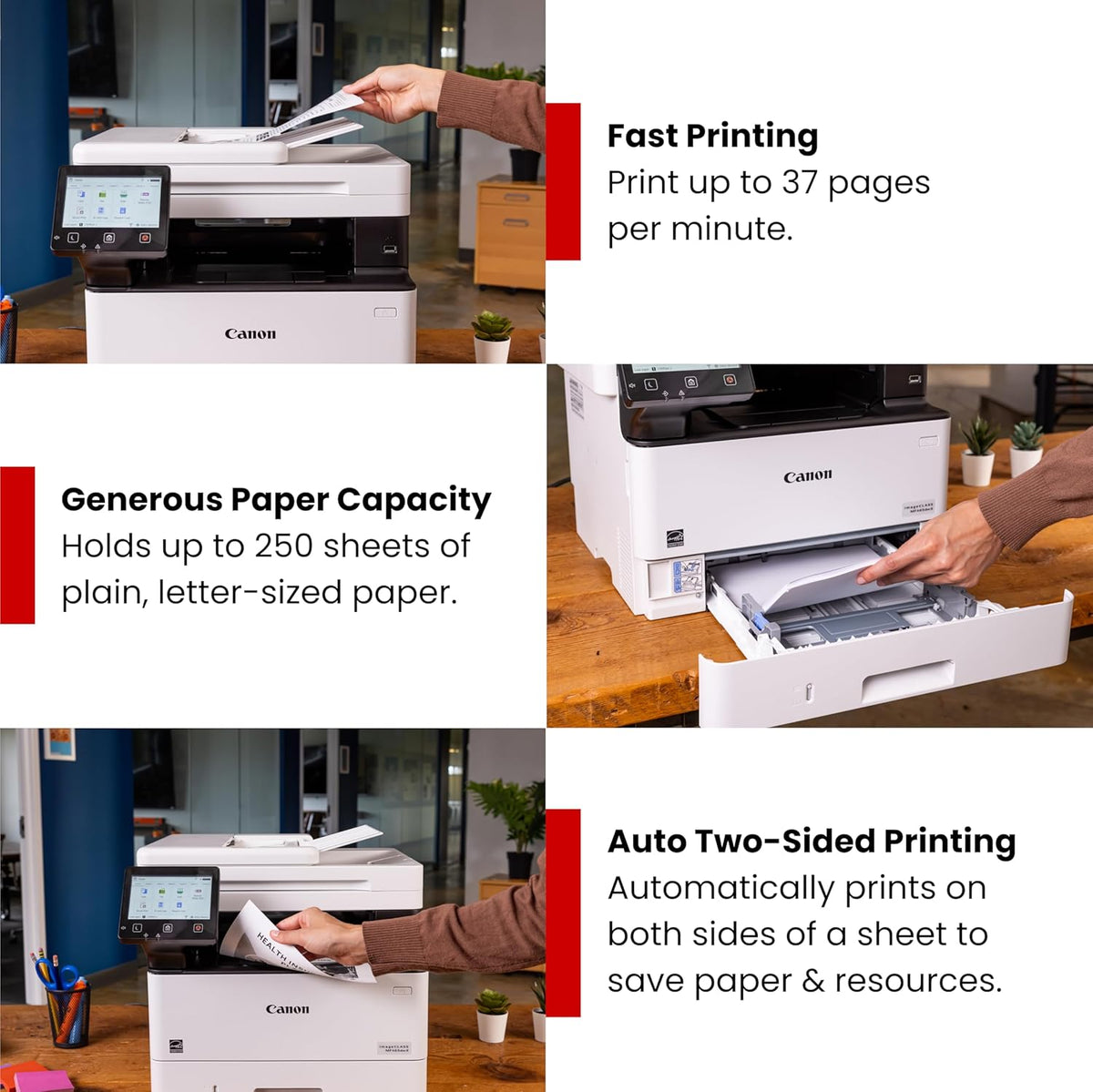 Canon imageCLASS MF462dw II - Monochrome Wireless Duplex Laser Printer with Print, Copy, Scan, Fax, Expandable Paper Capacity and 3 Year Limited Warranty, 37 PPM
