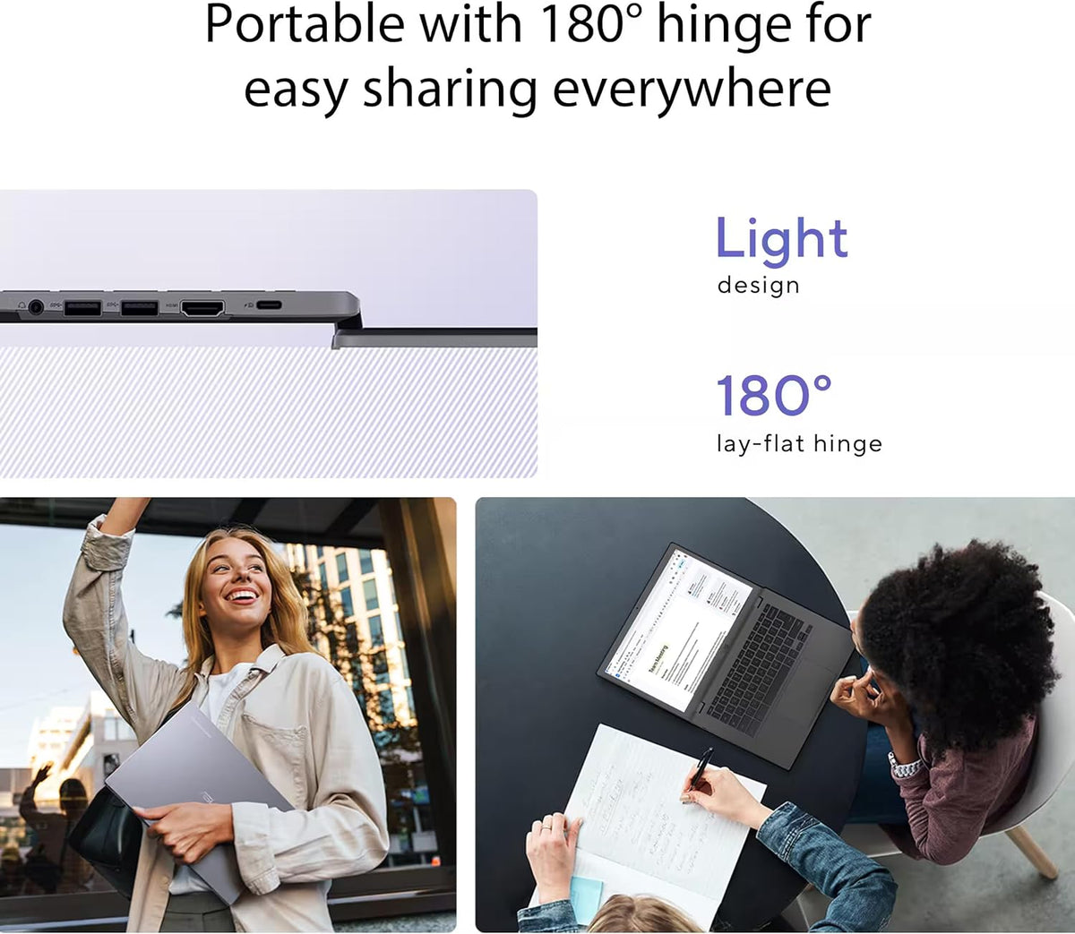ASUS Chromebook Plus CX34 Laptop (14" FHD Touchscreen, Intel Core i5-1335U, 8GB RAM, 256GB Storage (128GB+128GB SD)) Enterprise Business, Student, 1080p Webcam, IST HUB, Google AI, Wi-Fi 6E, Chrome OS