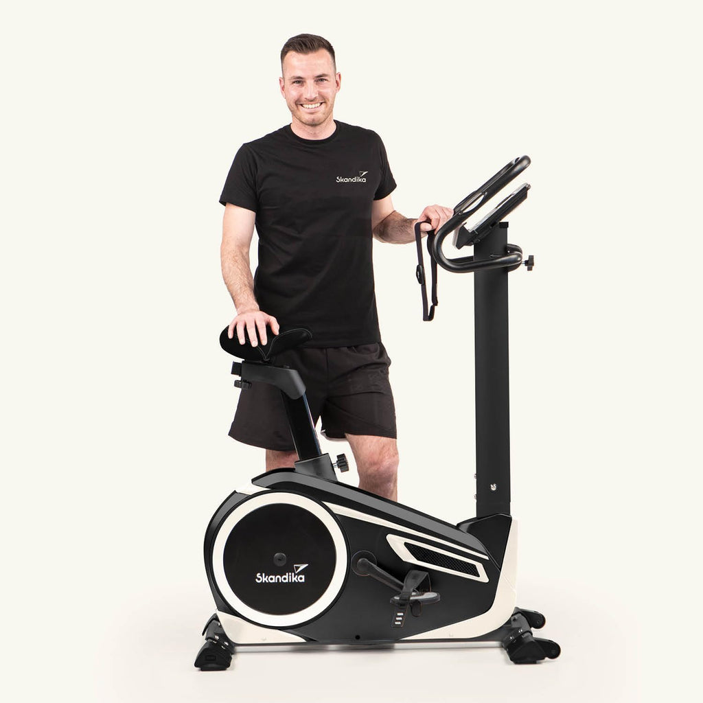 Skandika Morpheus: Ergometer mit App‑Steuerung, Pulsgurt und Tablethalter✨