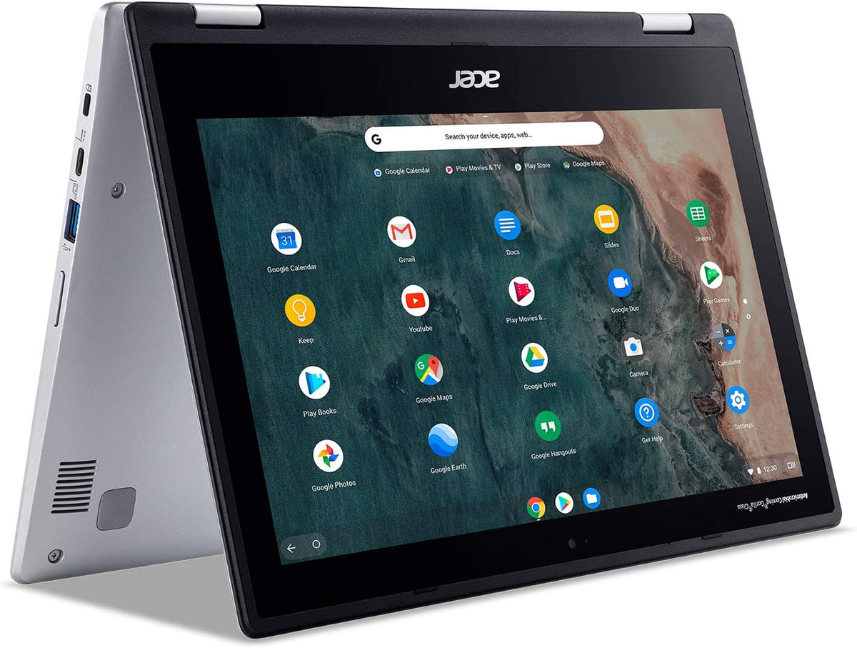 acer Chromebook Spin 311 Convertible Laptop | Intel Celeron N4000 | 11.6" HD Touch Corning Gorilla Glass Display | 4GB LPDDR4 | 64GB eMMC | Intel 802.11ac Gigabit WiFi 5 | Chrome OS | CP311-2H-C7QD