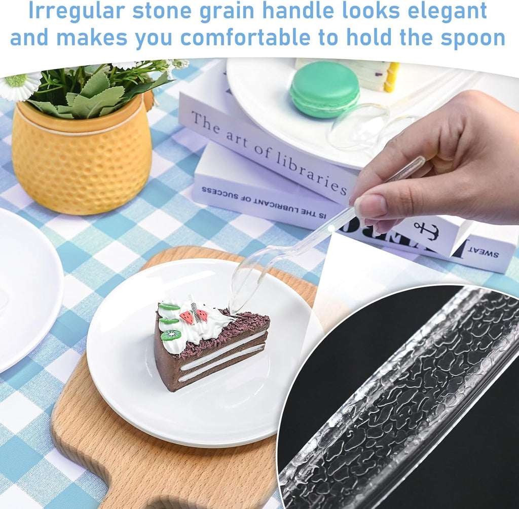 EcoDispose 1000 Count Disposable Plastic Spoons Heat Resistant and BPA Free, Heavy Duty Durable Disposable Cutlery for Party Event Supply