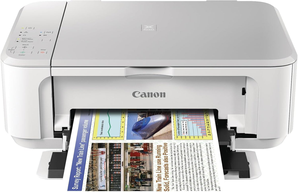 Canon PIXMA MG3620 Wireless All-in-One Color Inkjet Printer with Mobile and Tablet Printing, White