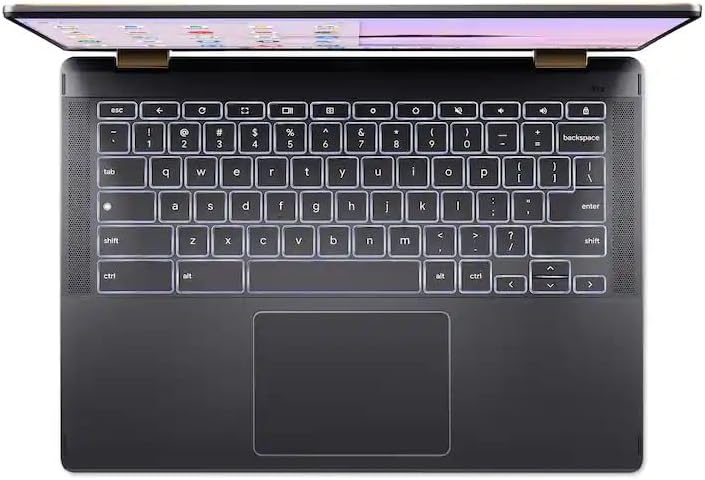 acer Chromebook Plus Spin 714 2-in-1 Laptop with Google AI – 14" Full HD IPS Touch | Intel Core Ultra 5 115U | 8GB LPDDR5 1TB SSD | Wi-Fi6E Backlit KB Chrome OS Steel Gray | w/Stylus Pen, W/GaLiMu