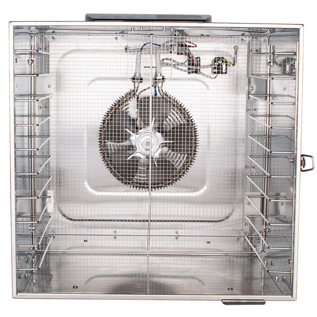 Beeketal 'BDA-15' Dörrautomat aus Edelstahl mit 10 Etagen, Zeitschaltuhr (max. 24h), einstellbarer Temperatur (30-90 °C) und LED Bedienfeld - Profi Gastro Dörrgerät inkl. 10 Einlegegittero